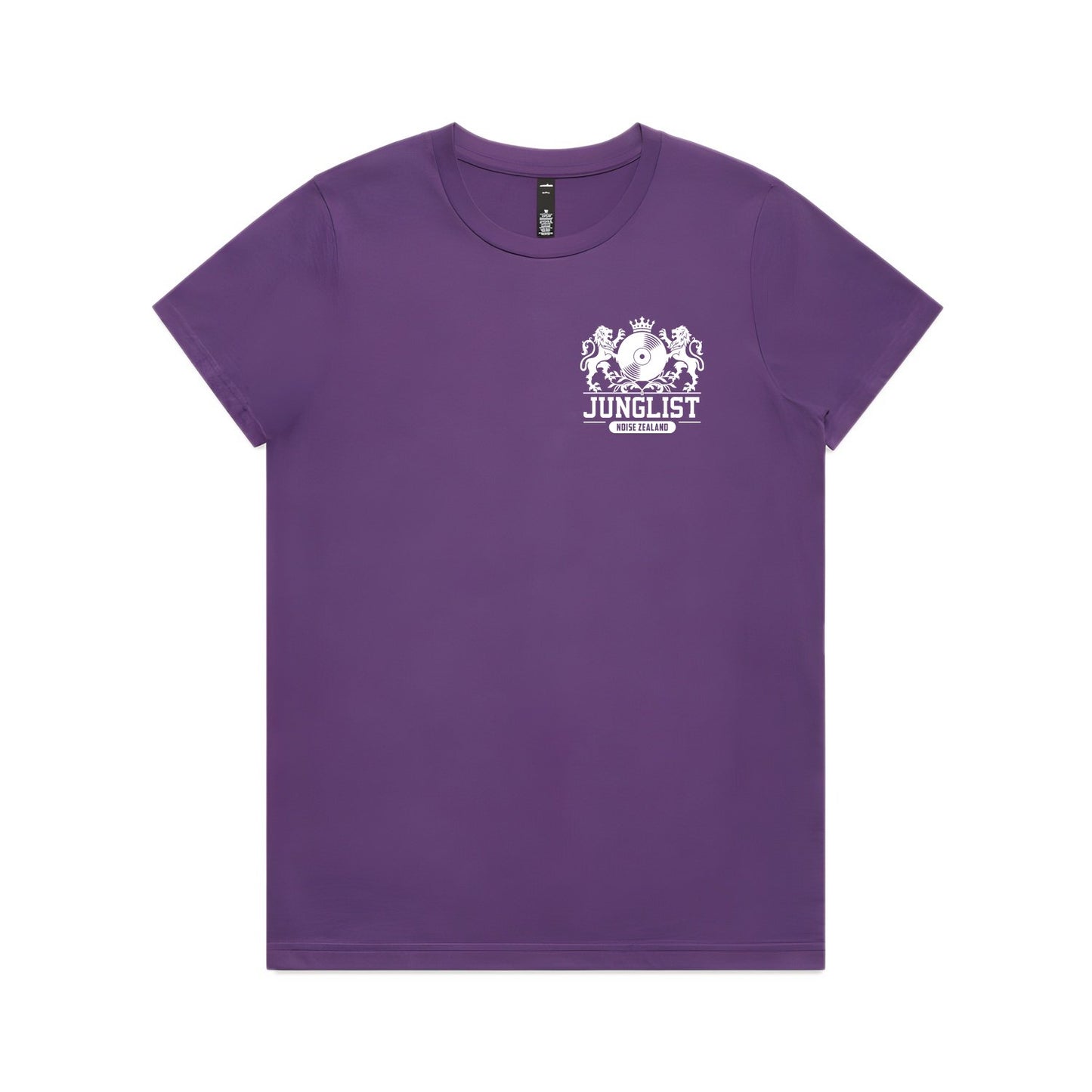 Womens WAIHEKE JUNGLIST Tee - Purple (front)