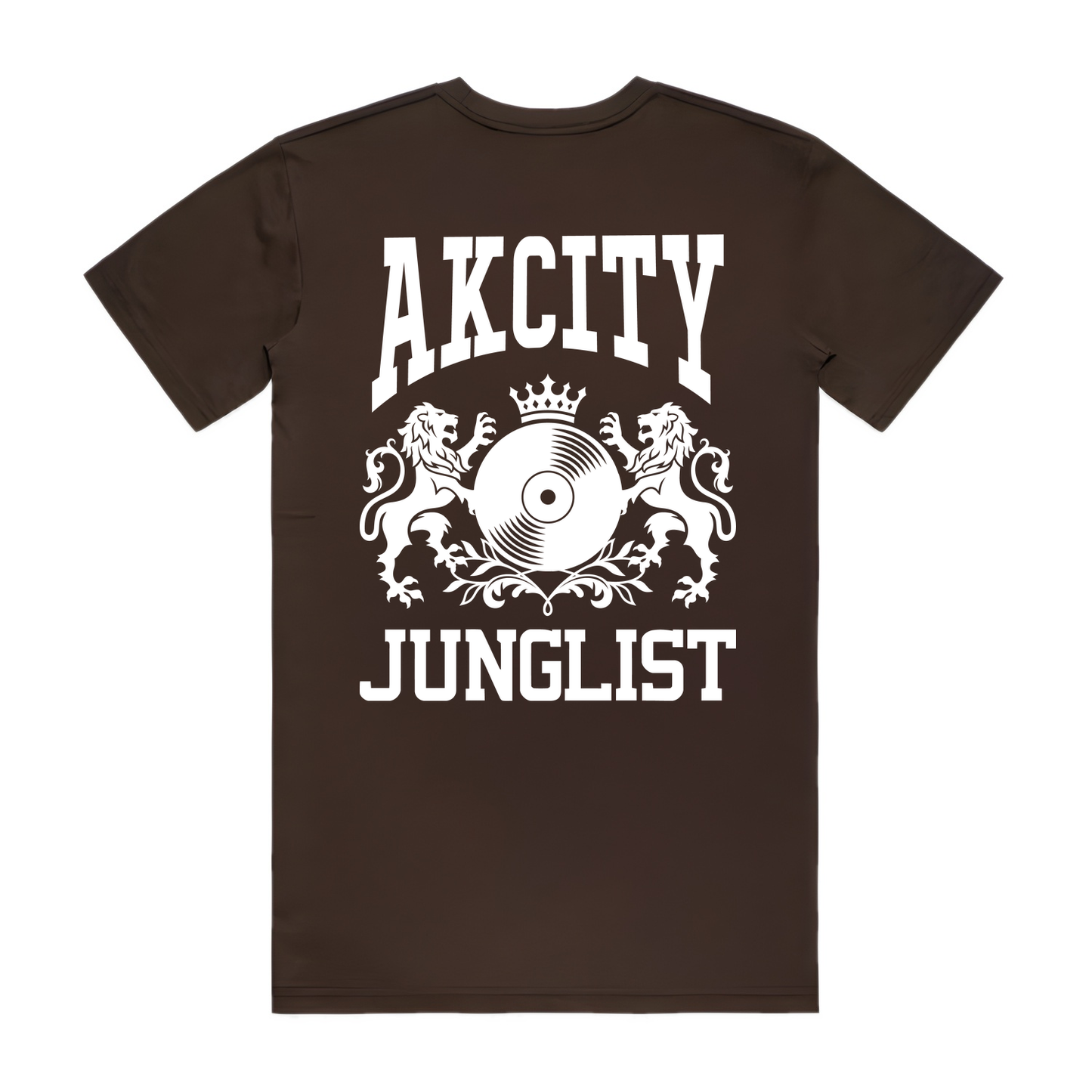 Mens AK CITY JUNGLIST Tee - Chocolate (back)