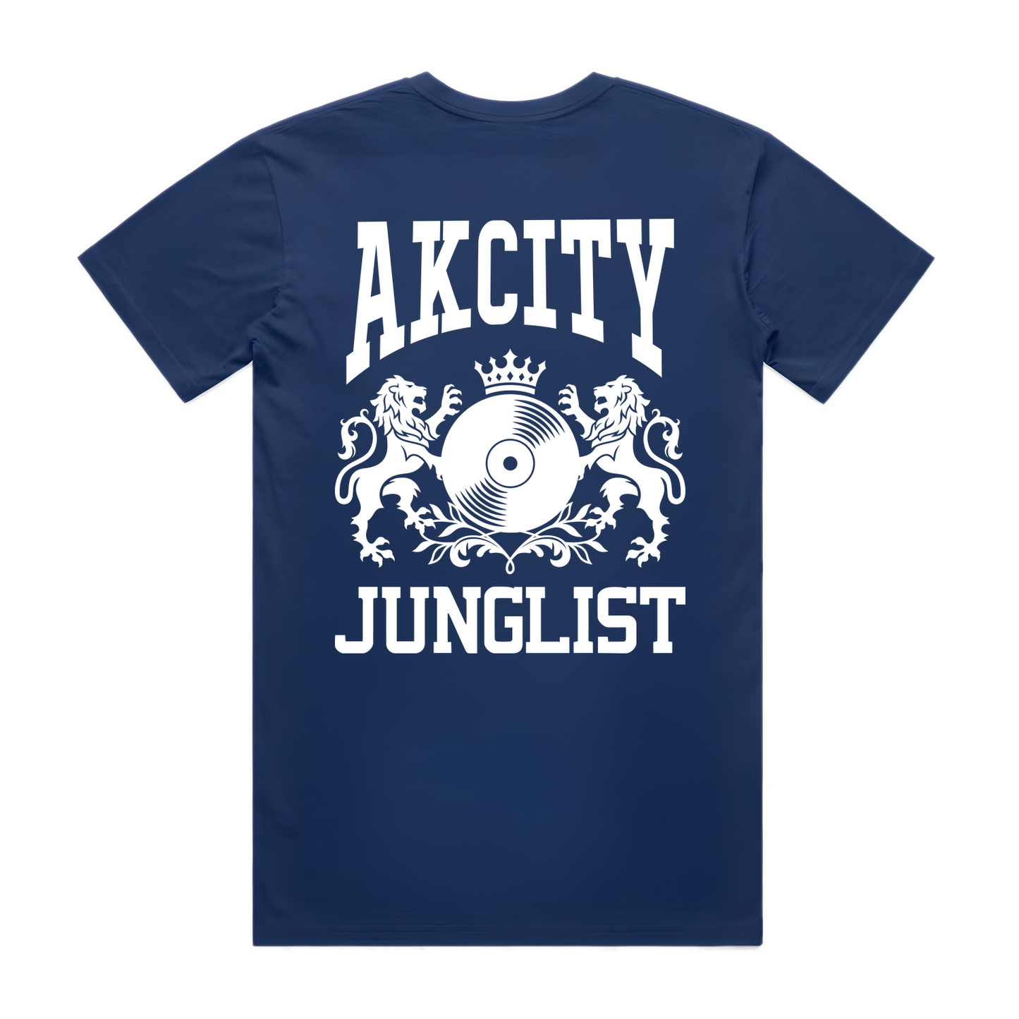 Mens AK CITY JUNGLIST Tee - Cobalt Blue (back)