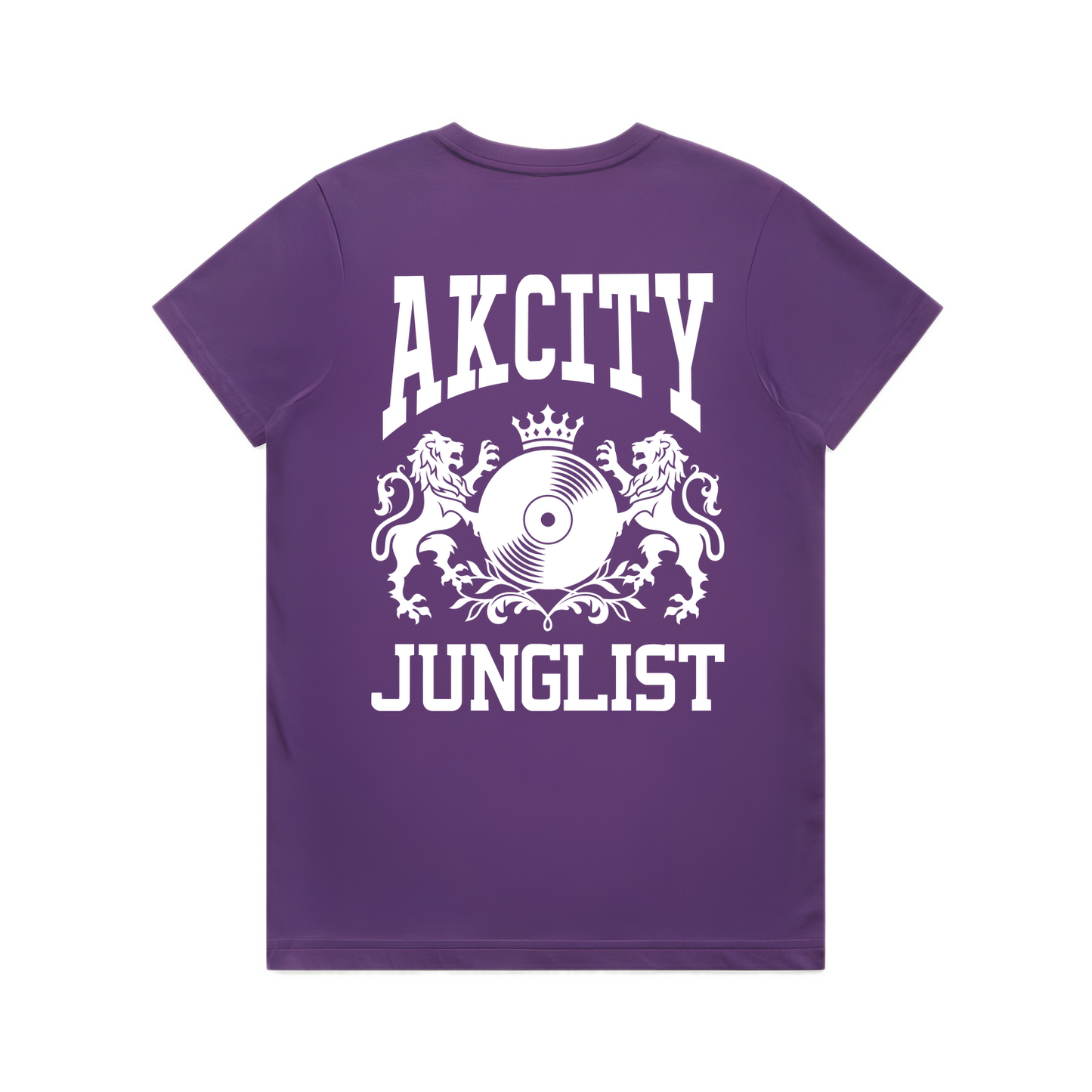 Womens AK CITY JUNGLIST Tee - Purple (back)
