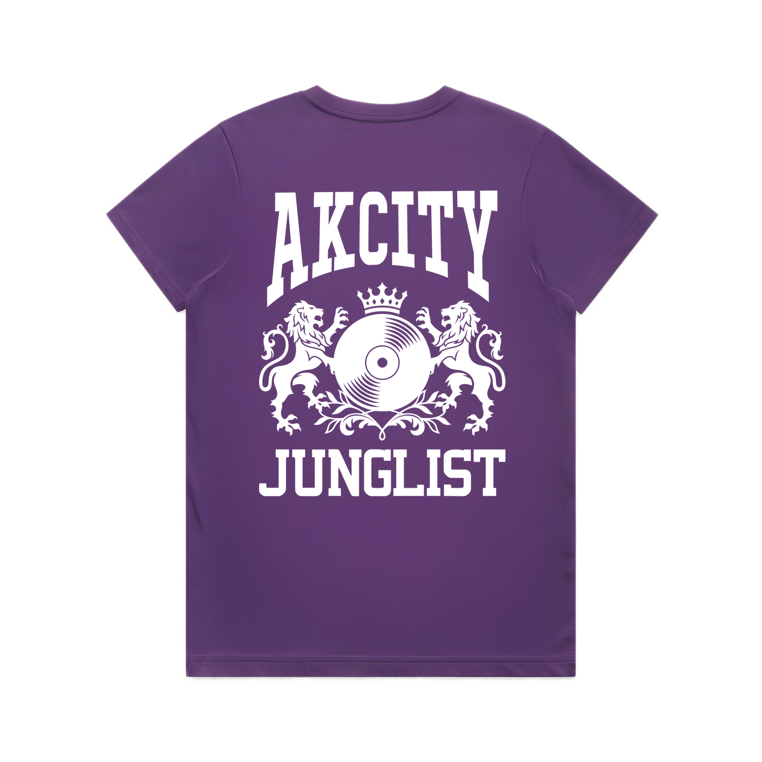 Womens AK CITY JUNGLIST Tee - Purple (back)