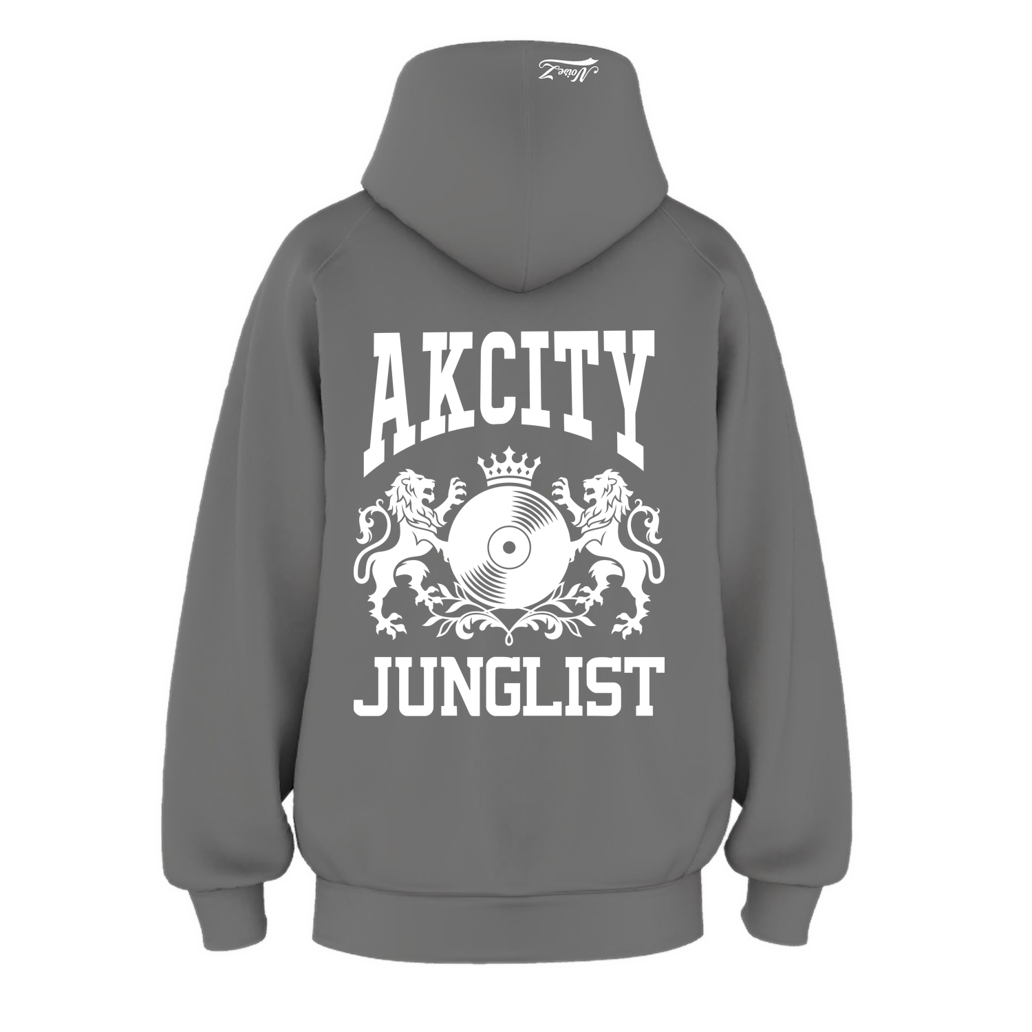 Mens AK CITY JUNGLIST Hoodie - Shadow (back)