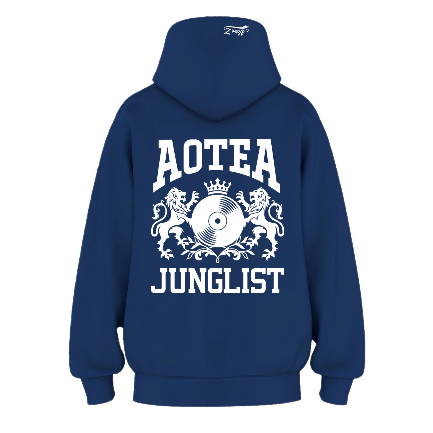 Mens AOTEA JUNGLIST Hoodie - Cobalt Blue (back)