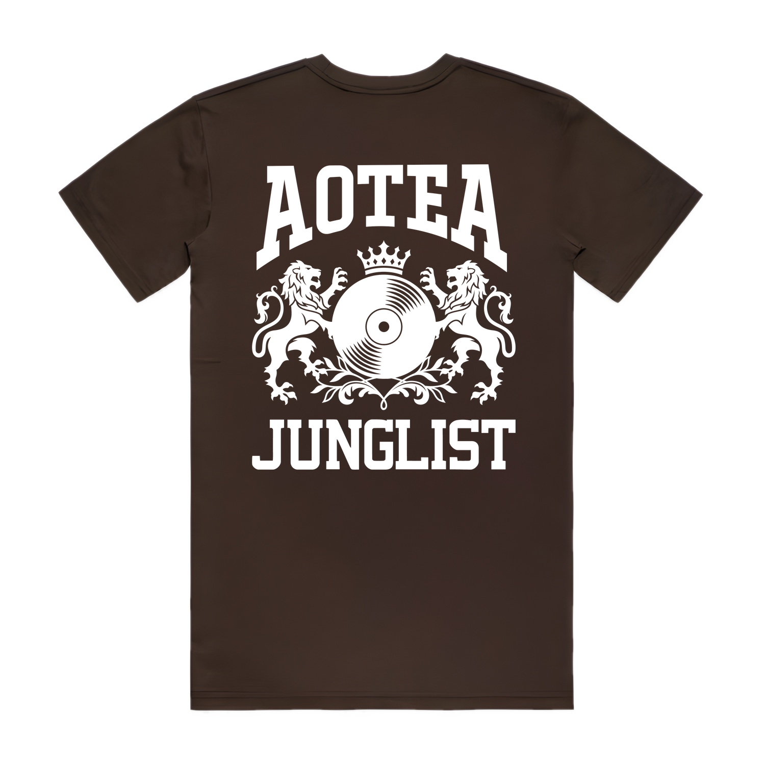 Mens AOTEA JUNGLIST Tee - Chocolate (back)