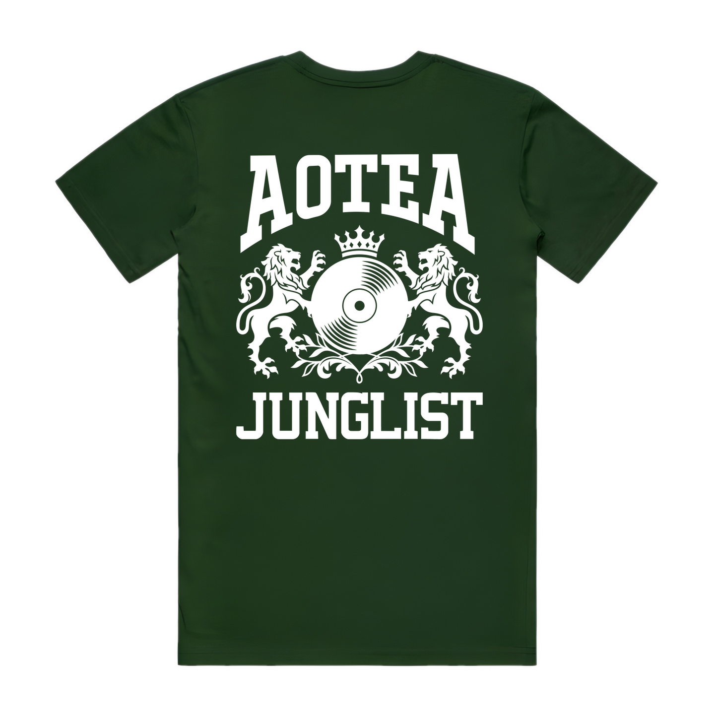 Mens AOTEA JUNGLIST Tee - Forest Green (back)