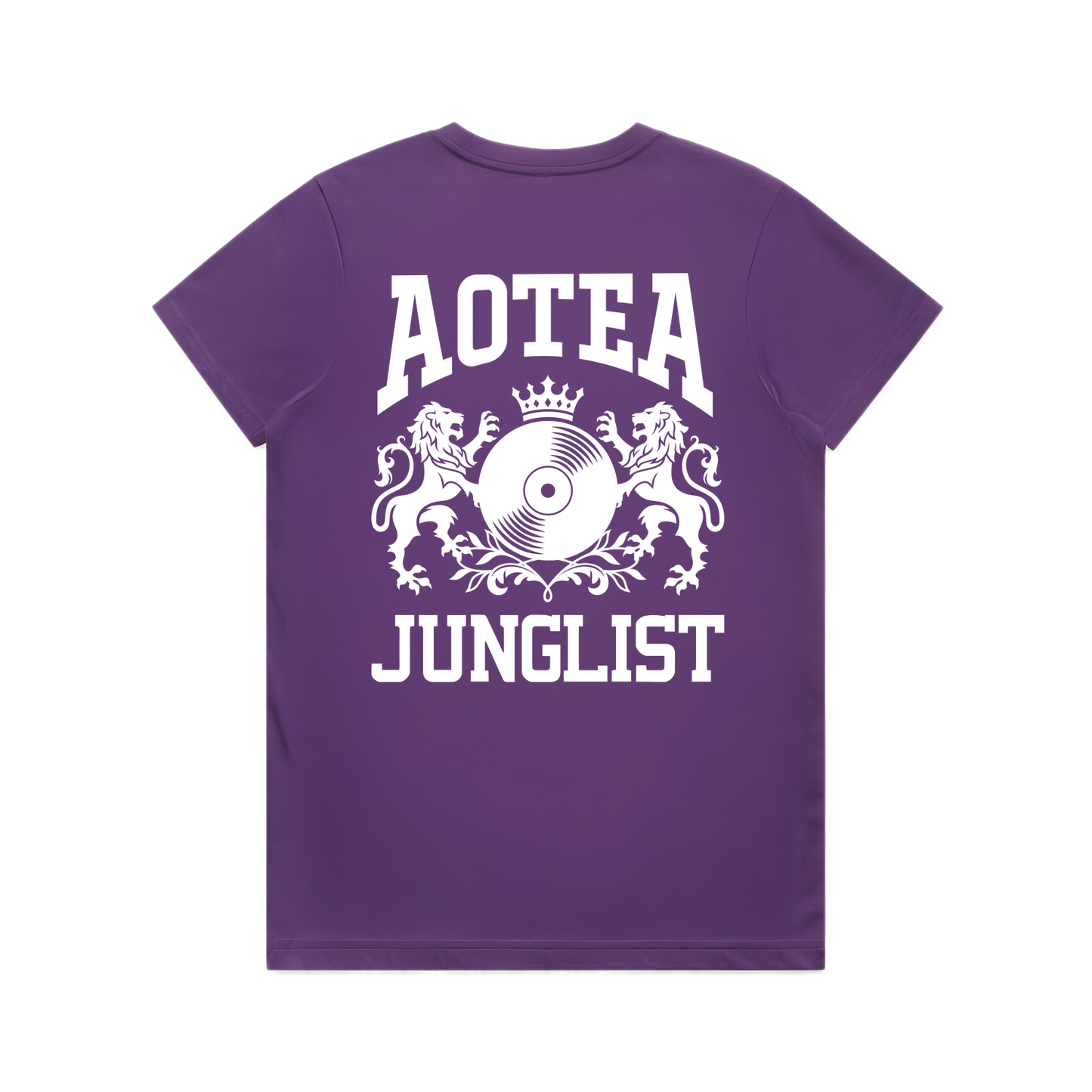 Womens AOTEA JUNGLIST Tee - Purple (back)