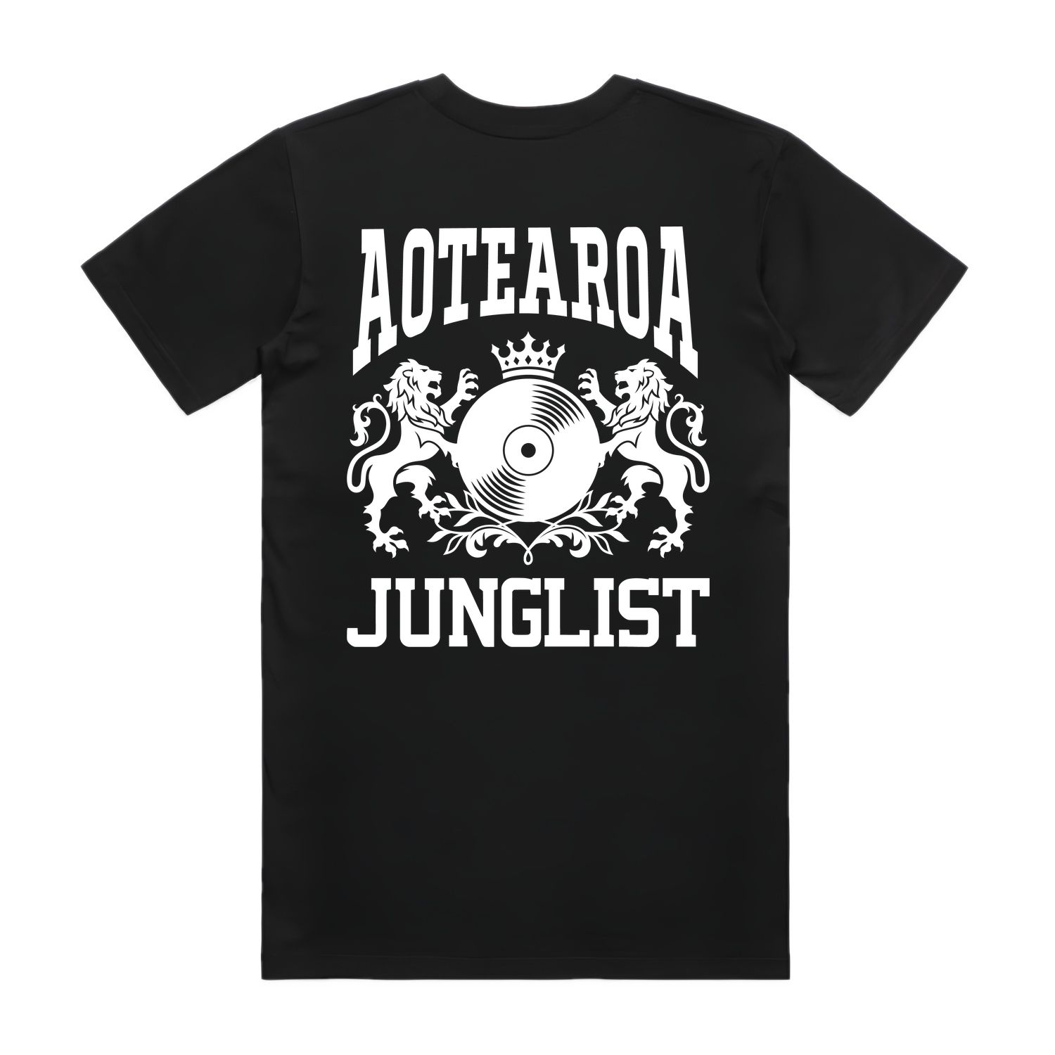 Mens AOTEAROA JUNGLIST Tee - Black (back)