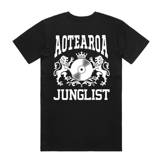 Mens AOTEAROA JUNGLIST Tee - Black (back)