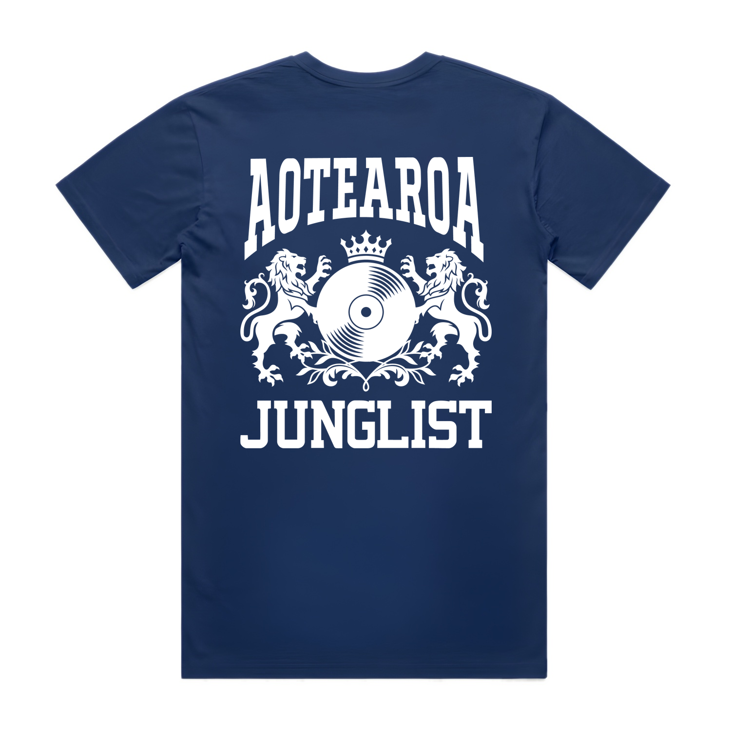 Mens AOTEAROA JUNGLIST Tee - Cobalt Blue (back)