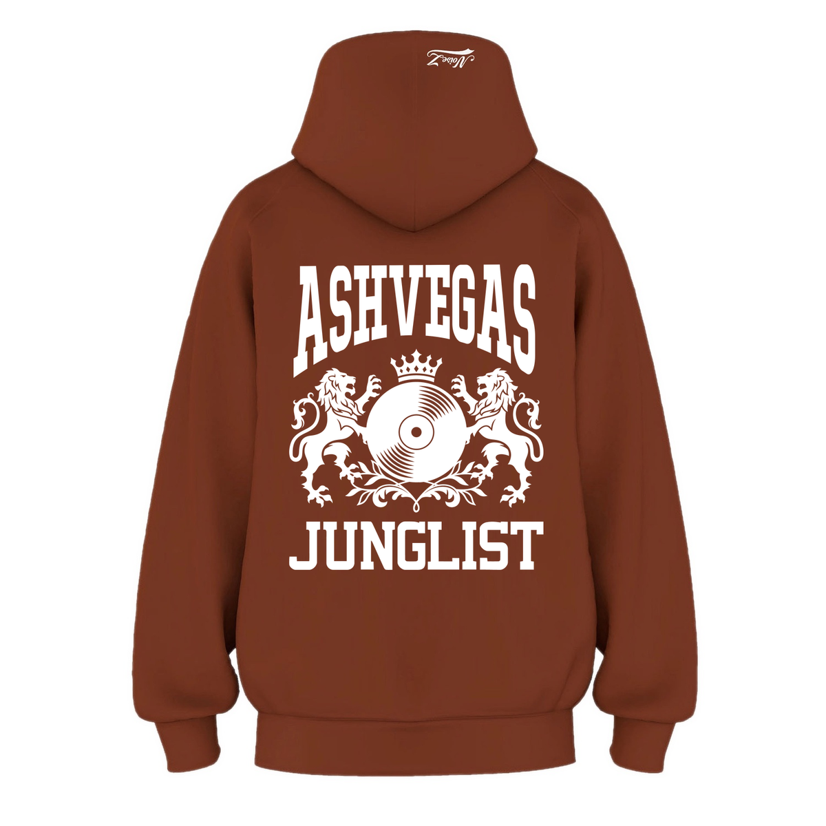 Mens ASHVEGAS JUNGLIST Hoodie - Clay (back)