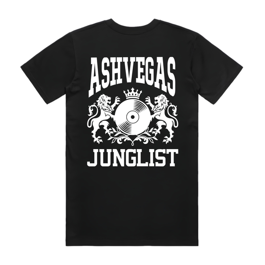 Mens ASHVEGAS JUNGLIST Tee - Black (back)