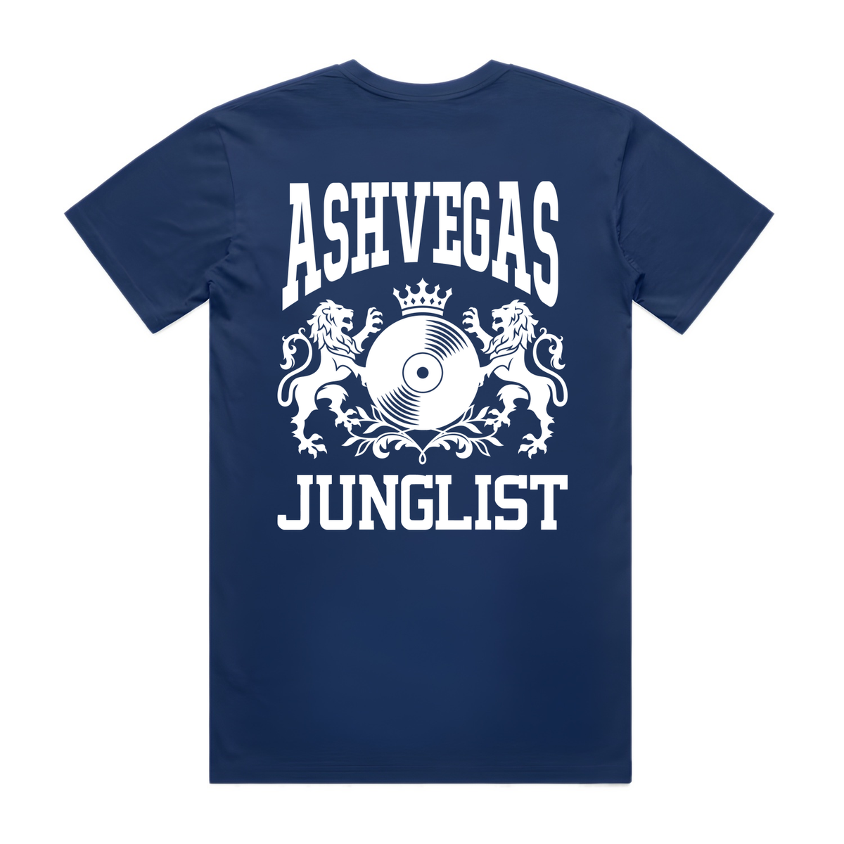 Mens ASHVEGAS JUNGLIST Tee - Cobalt Blue (back)