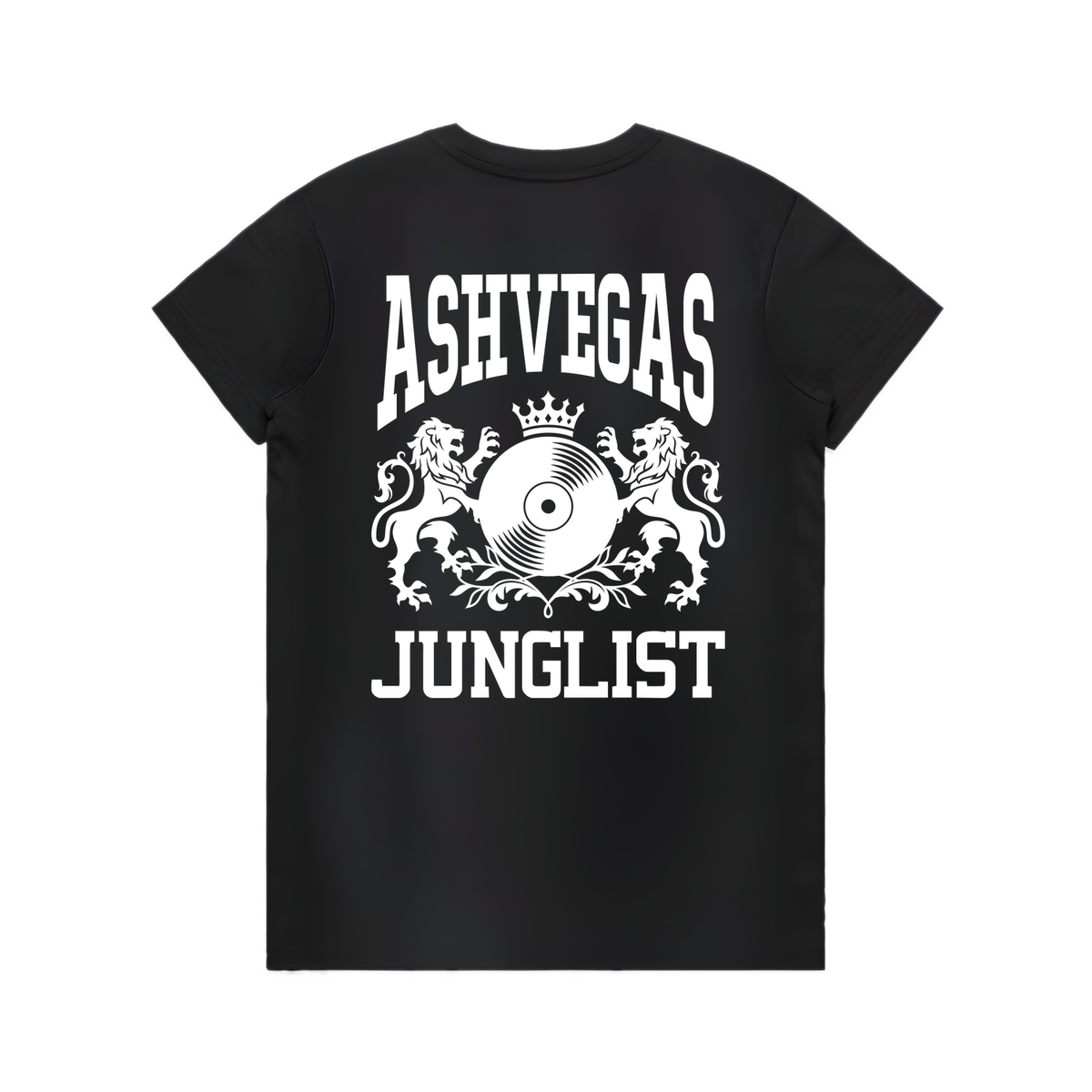 Womens ASHVEGAS JUNGLIST Tee - Black (back)