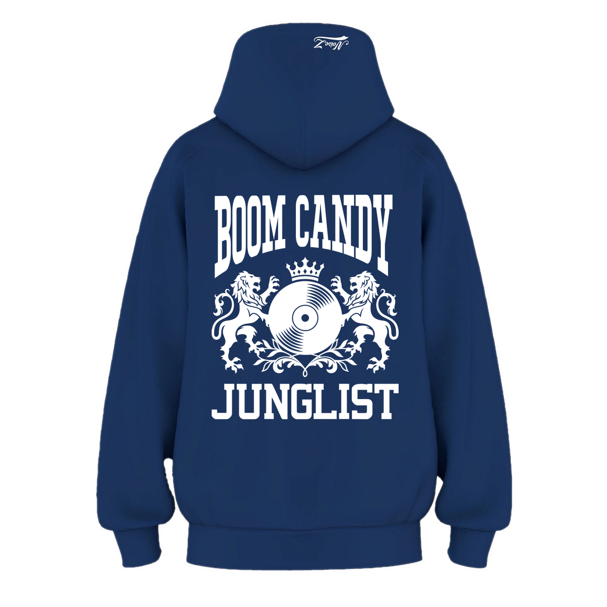 Mens BOOM CANDY JUNGLIST Hoodie - Cobalt Blue (back)