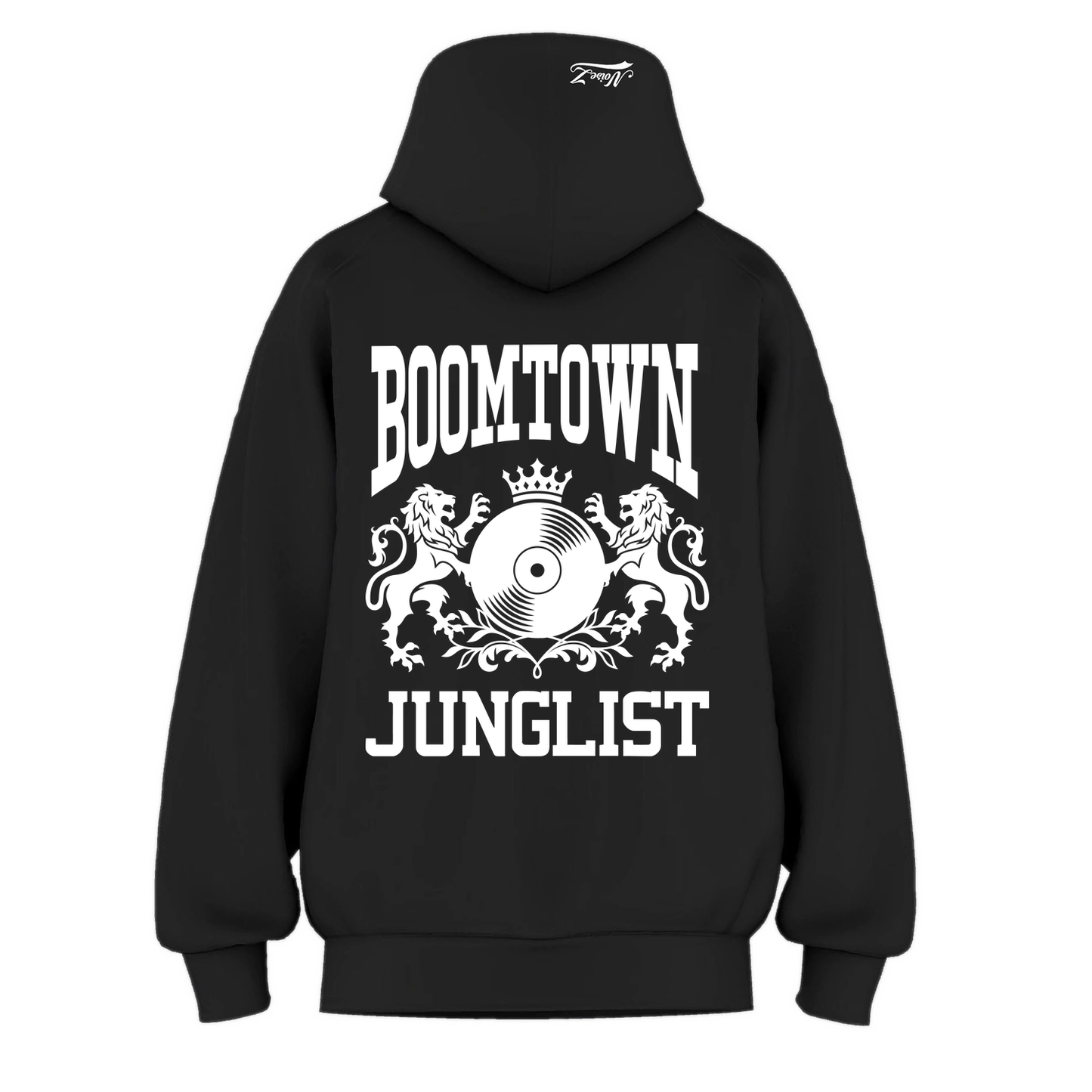 Mens BOOMTOWN JUNGLIST Hoodie - Black (back)