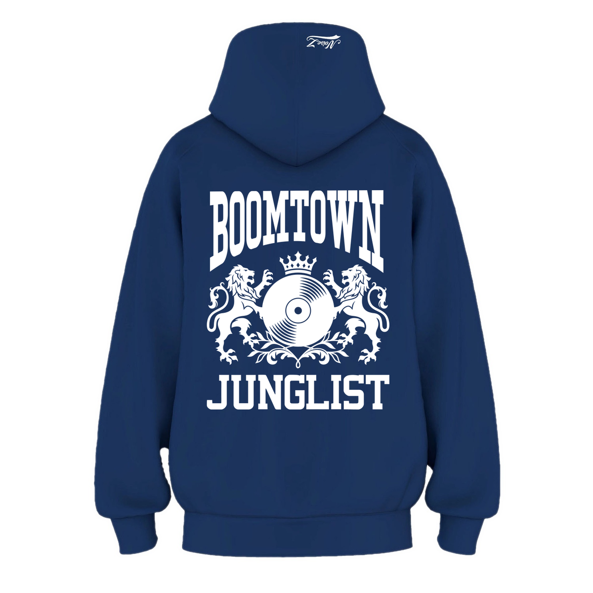 Mens BOOMTOWN JUNGLIST Hoodie - Cobalt Blue (back)