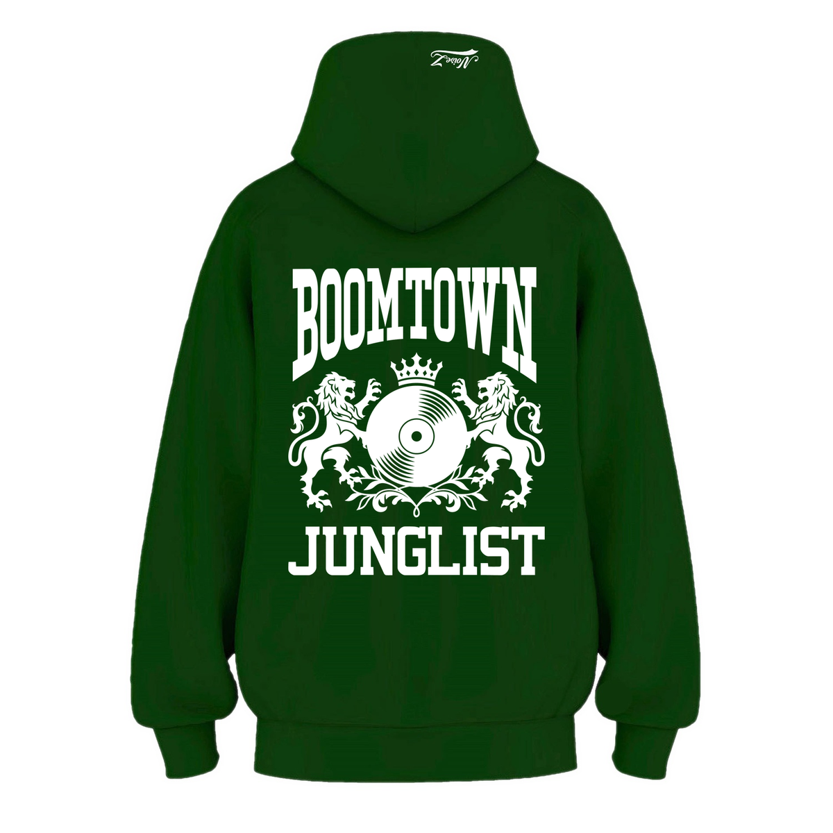 Mens BOOMTOWN JUNGLIST Hoodie - Pine Green (back)