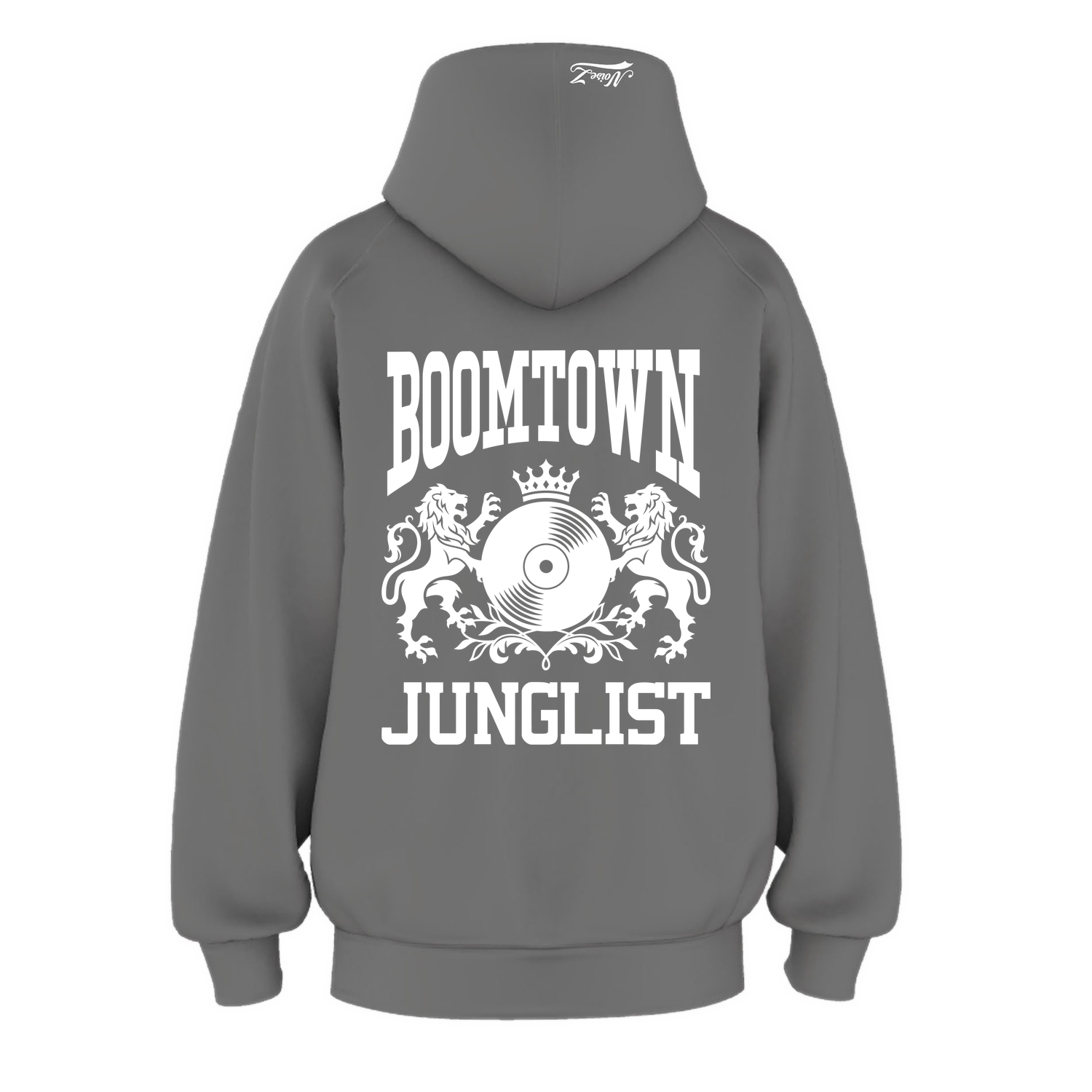 Mens BOOMTOWN JUNGLIST Hoodie - Shadow (back)