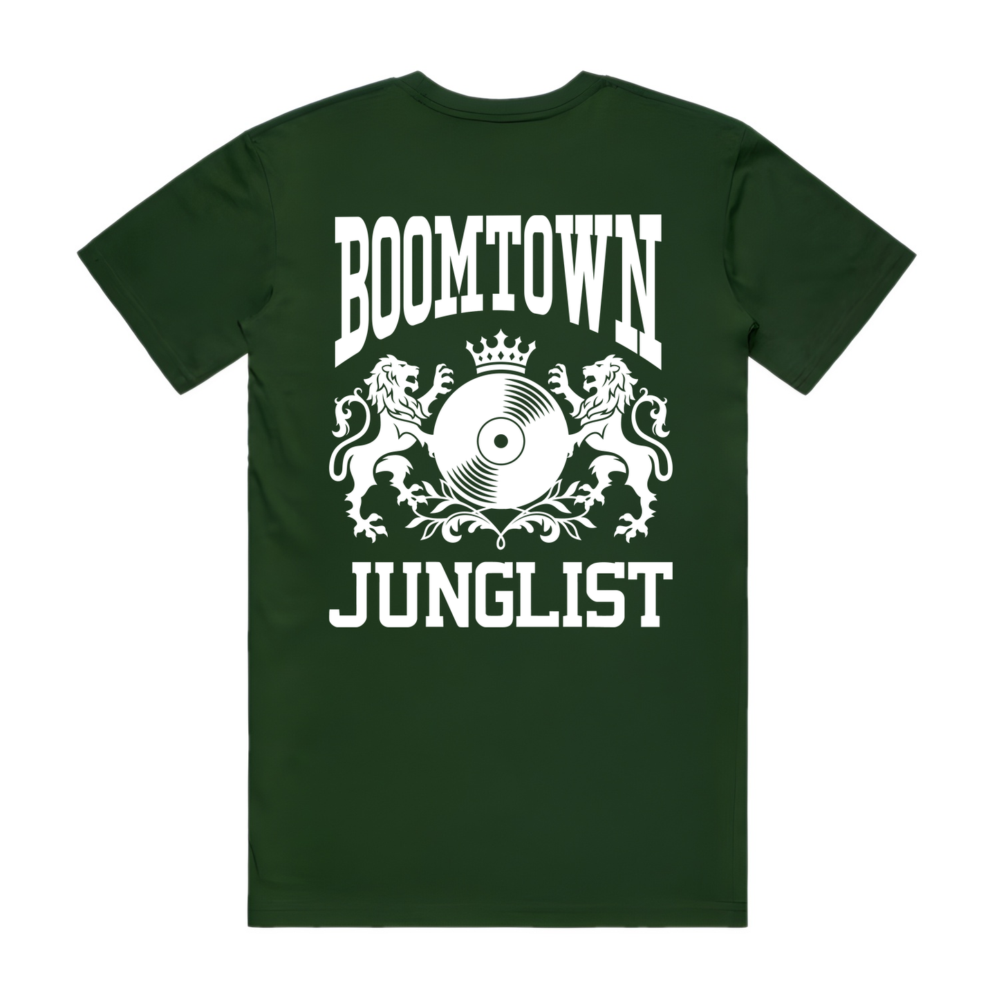 Mens BOOMTOWN JUNGLIST Tee - Forest Green (back)