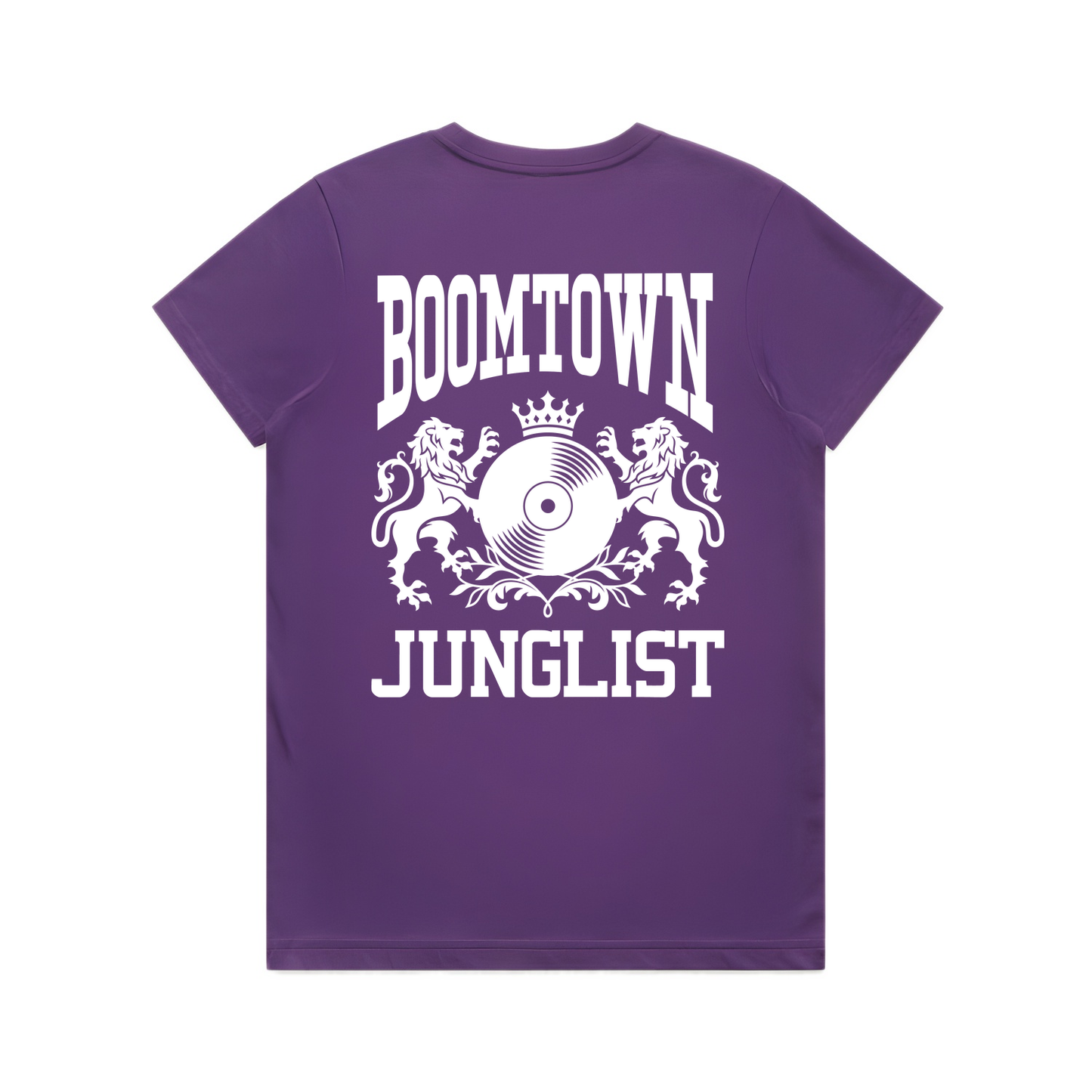 Womens BOOMTOWN JUNGLIST Tee - Purple (back)