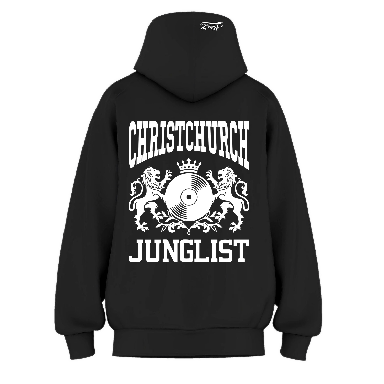 Womens CHCH JUNGLIST Hoodie - Black (back)