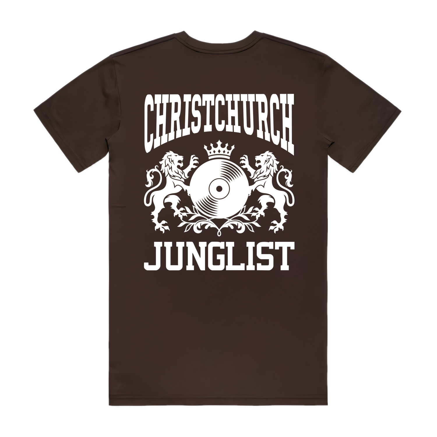 Mens CHCH JUNGLIST Tee - Chocolate (back)