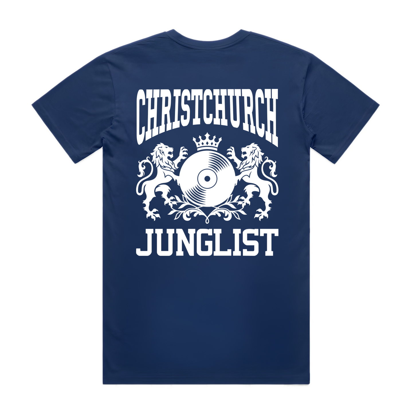 Mens CHCH JUNGLIST Tee - Cobalt Blue (back)