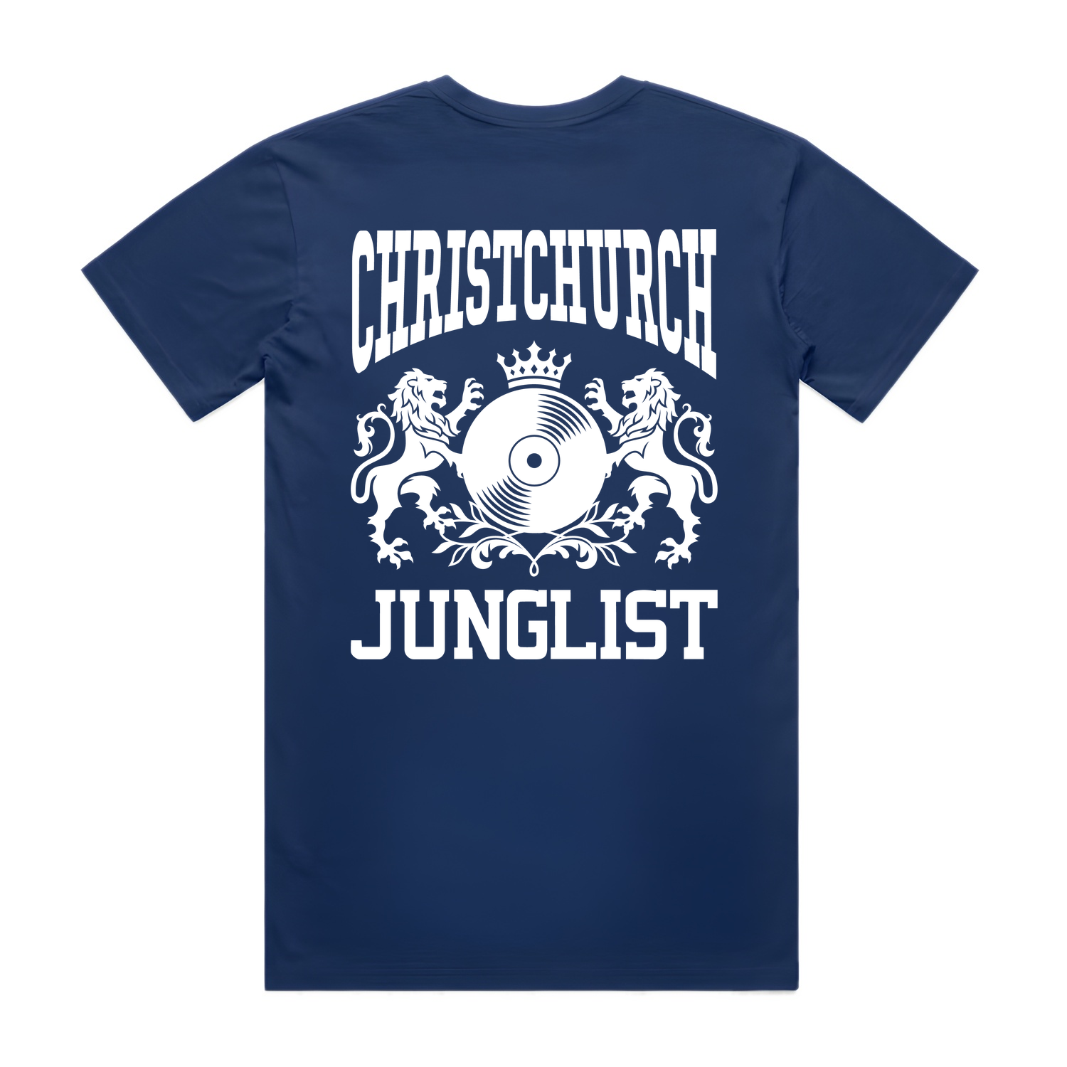 Mens CHCH JUNGLIST Tee - Cobalt Blue (back)