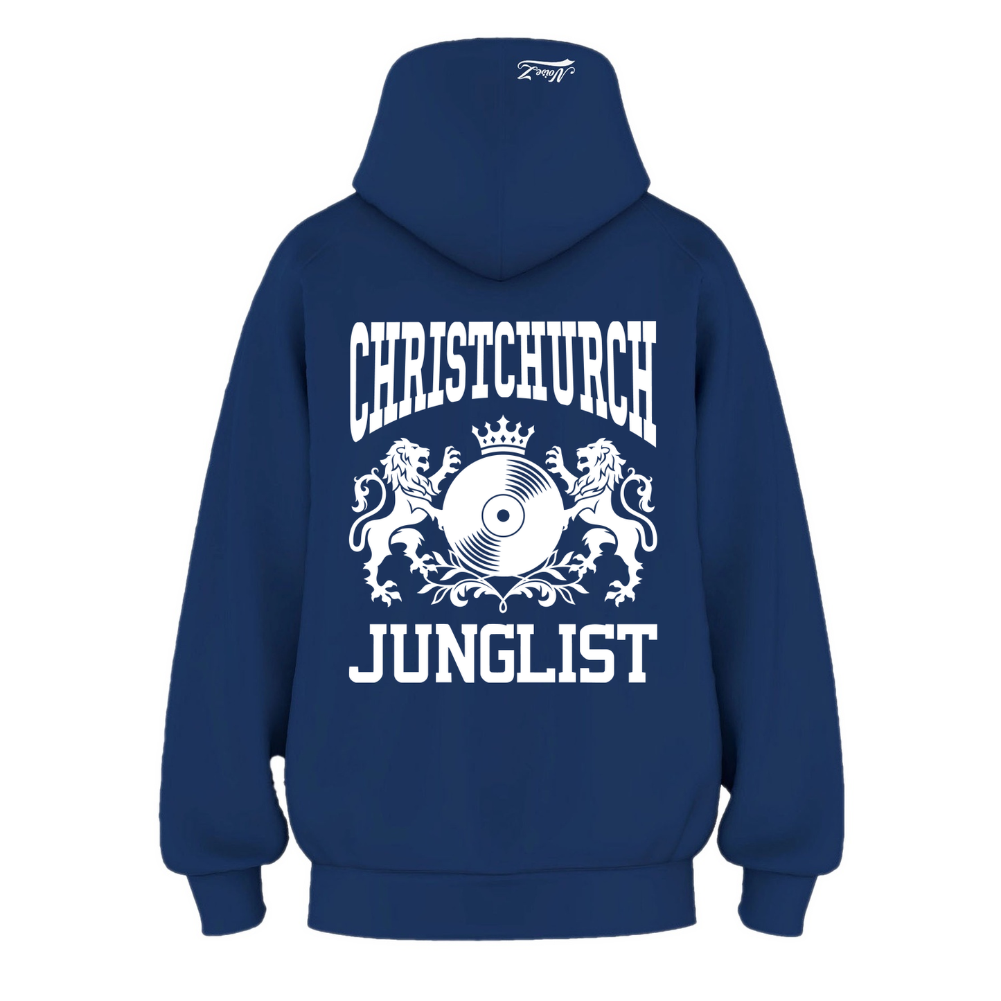 Mens CHCH JUNGLIST Hoodie - Cobalt Blue (back)