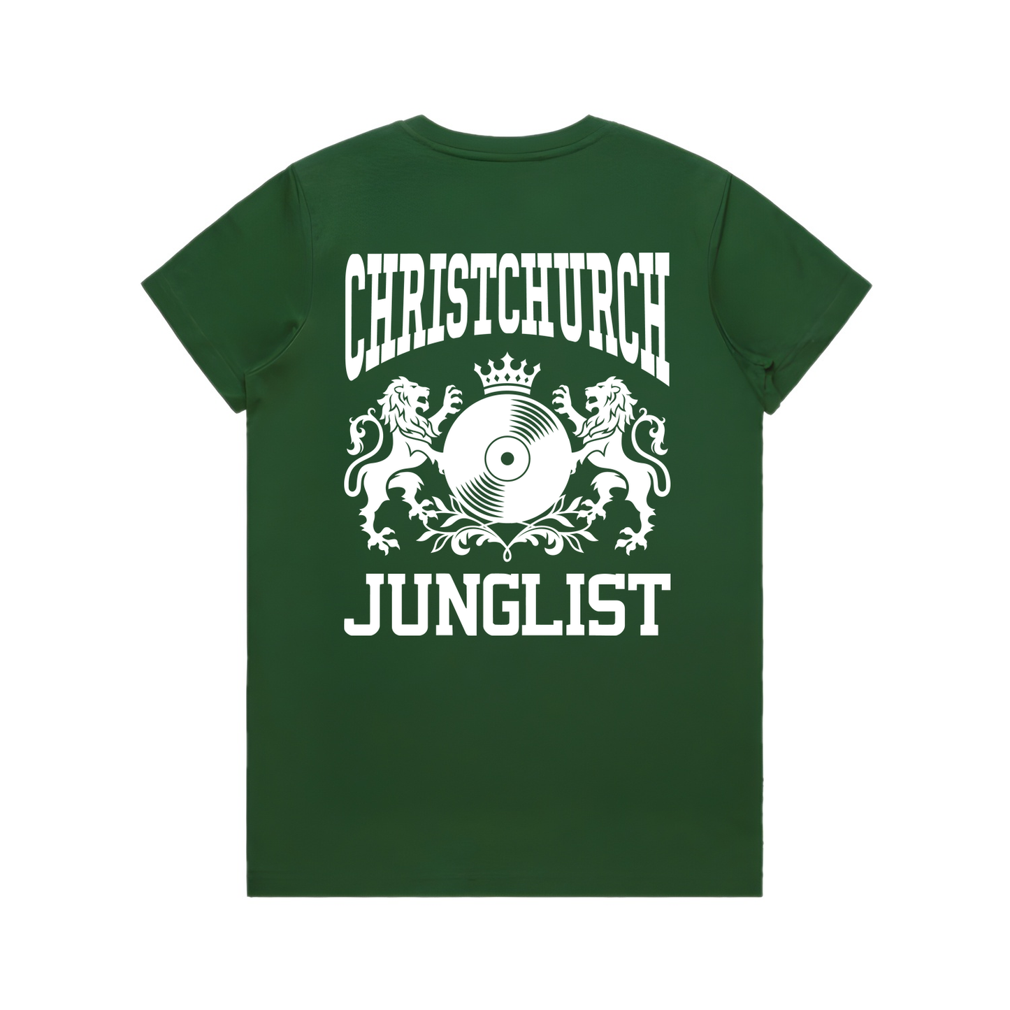 Womens CHCH JUNGLIST Tee - Forest Green (back)