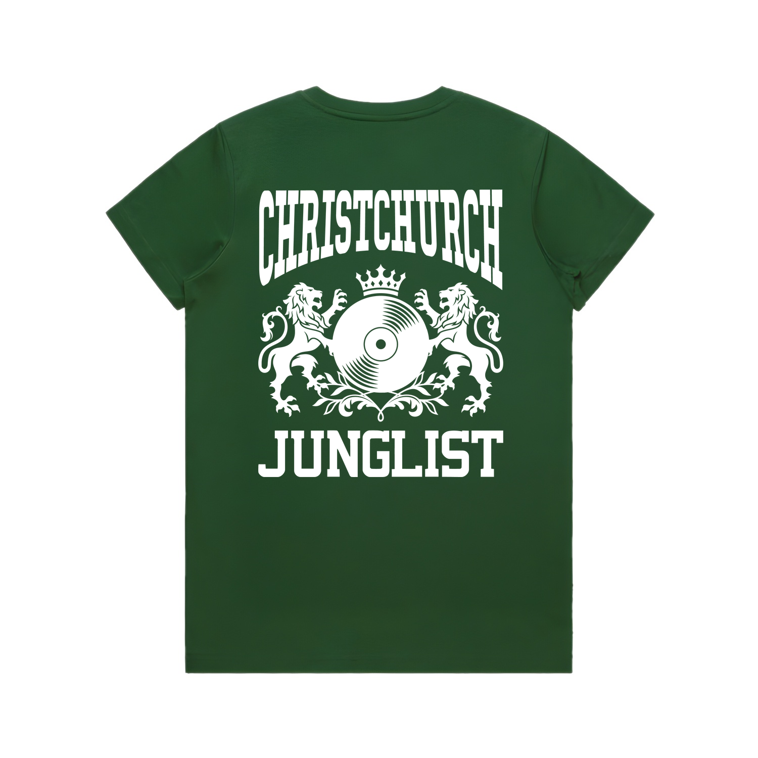 Womens CHCH JUNGLIST Tee - Forest Green (back)