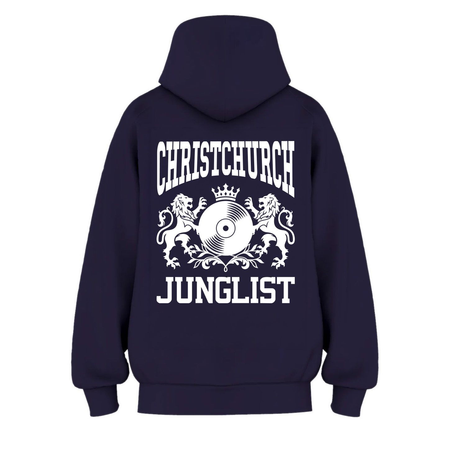 Womens CHCH JUNGLIST Hoodie - Ink Blue (back)