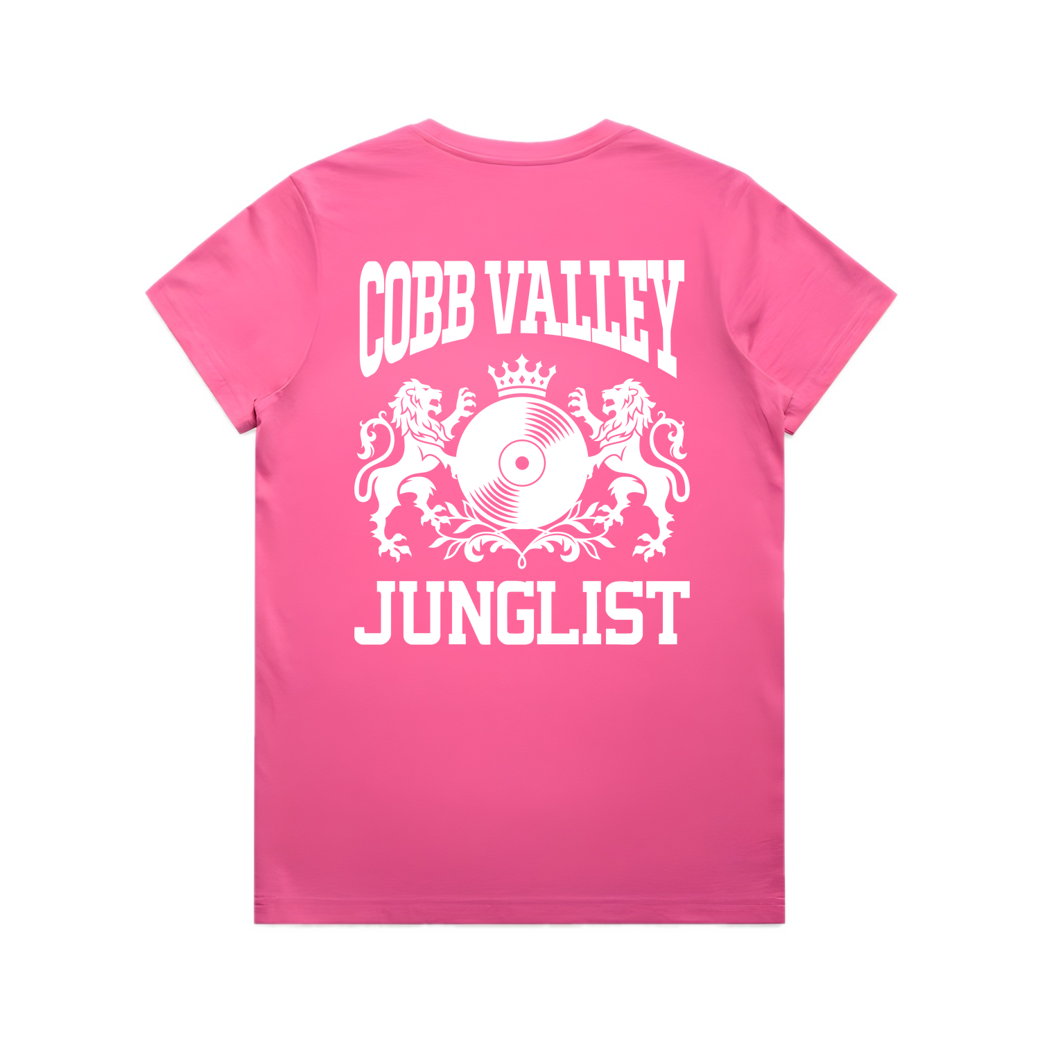 Womens COBB VALLEY JUNGLIST Tee - Charity Pink (back)