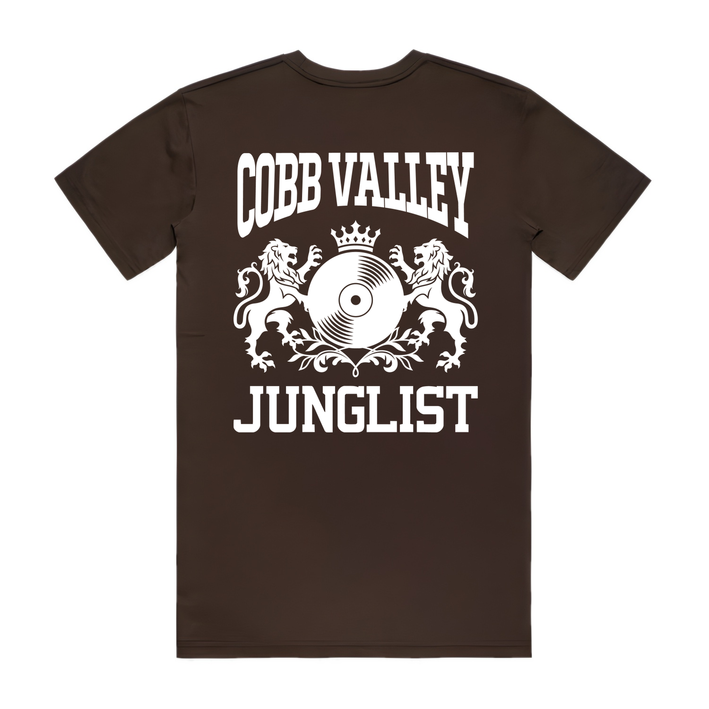 Mens COBB VALLEY JUNGLIST Tee - Chocolate (back)