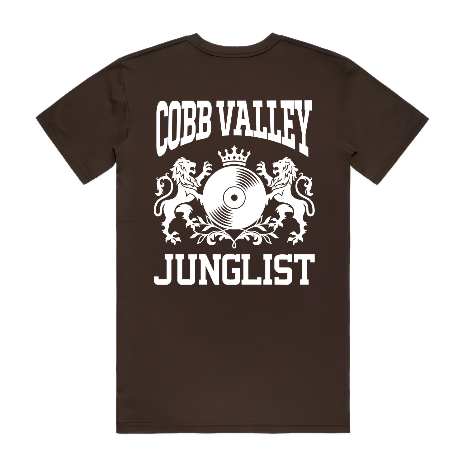 Mens COBB VALLEY JUNGLIST Tee - Chocolate (back)