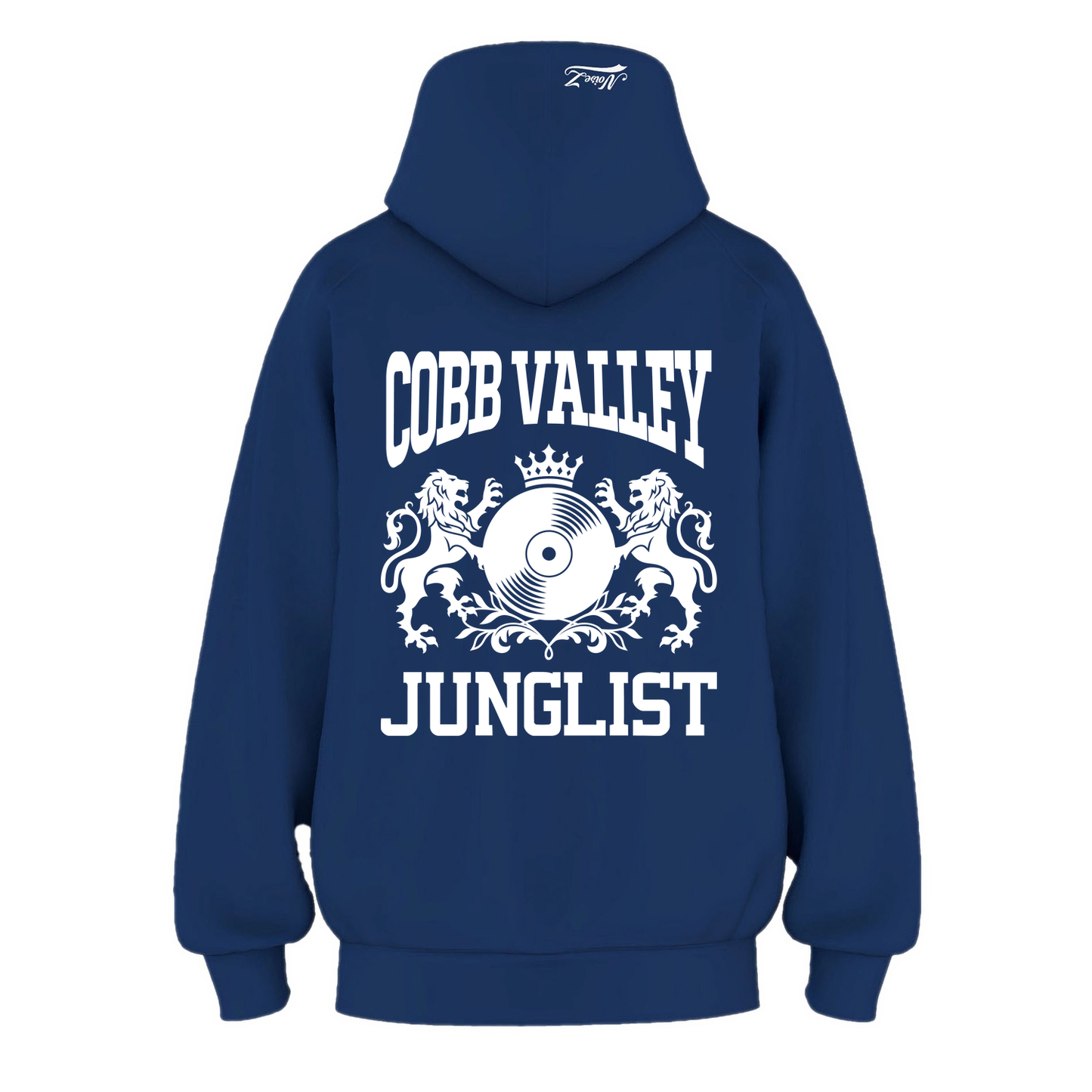 Mens COBB VALLEY JUNGLIST Hoodie - Cobalt Blue (back)