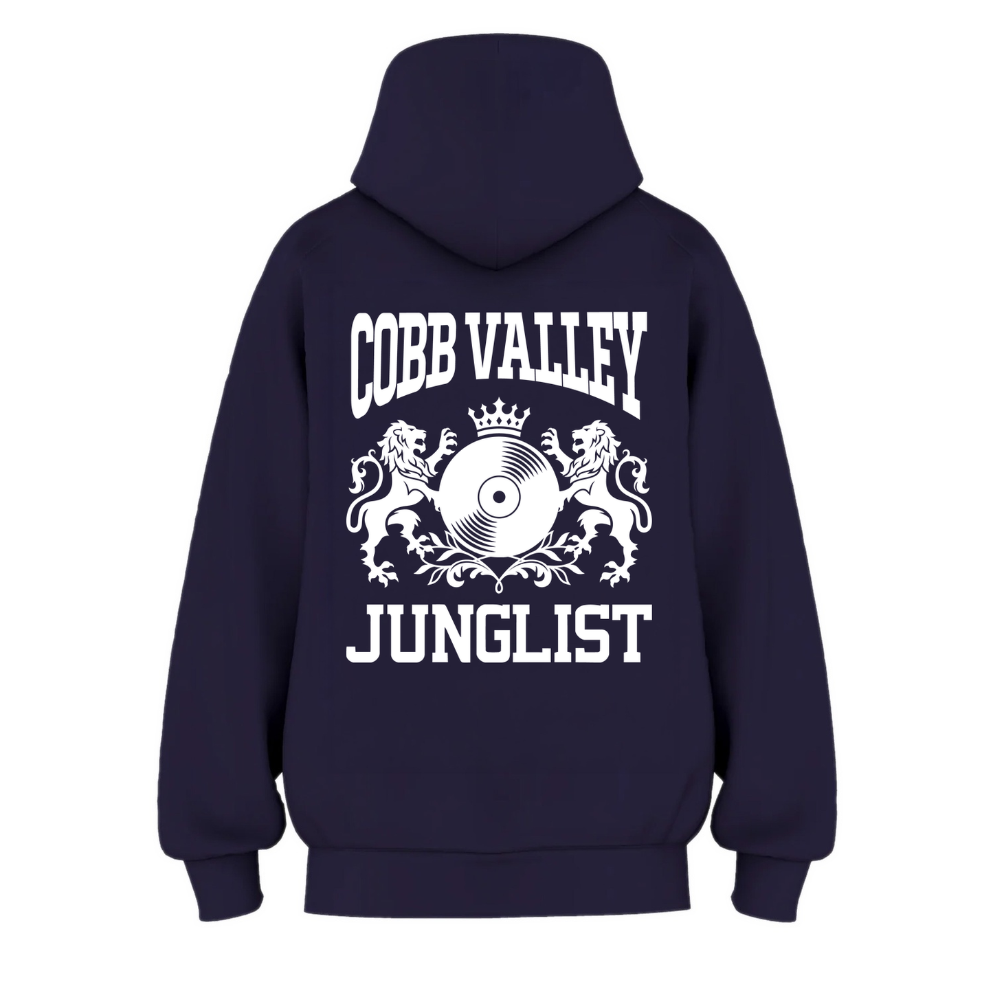 Womens COBB VALLEY JUNGLIST Hoodie - Ink Blue (back)