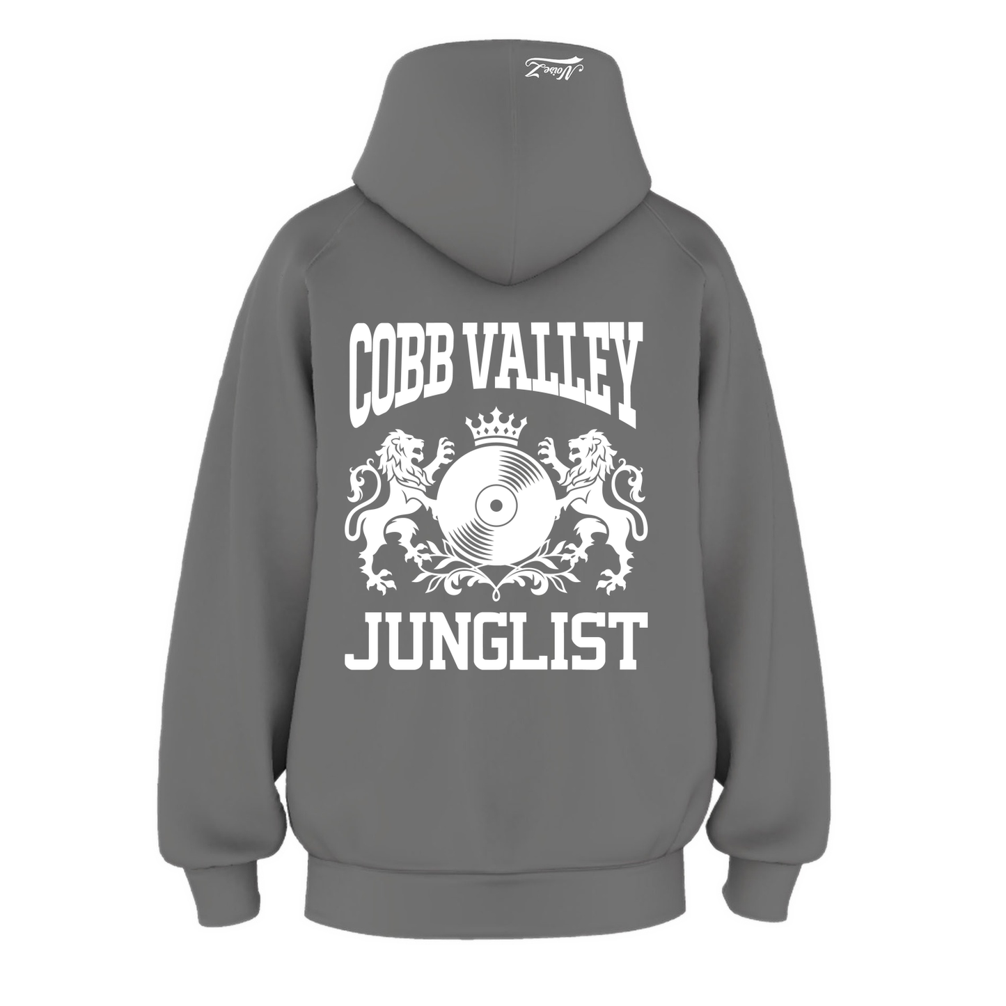Mens COBB VALLEY JUNGLIST Hoodie - Shadow (back)