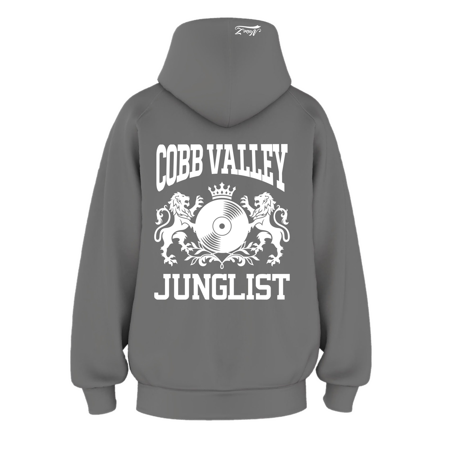Mens COBB VALLEY JUNGLIST Hoodie - Shadow (back)