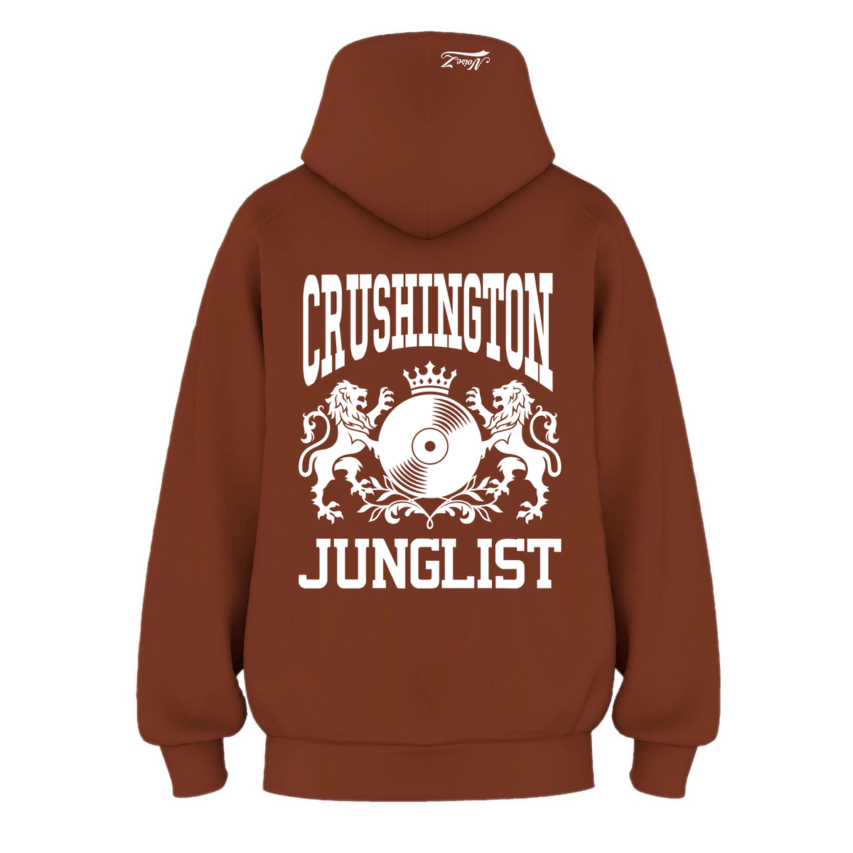 Mens CRUSHINGTON JUNGLIST Hoodie - Clay (back)