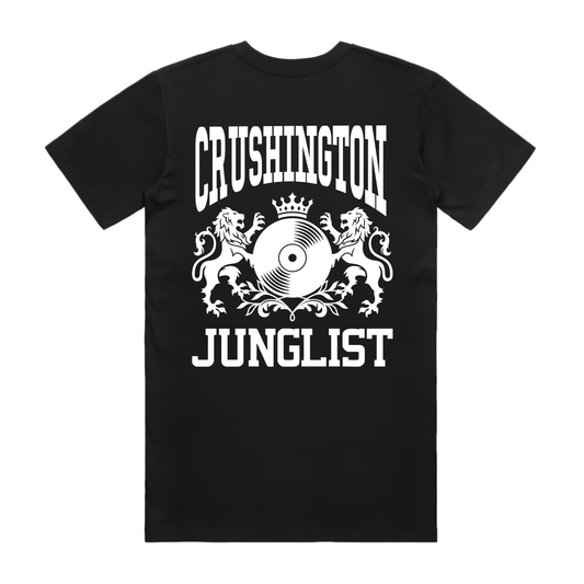 Mens CRUSHINGTON JUNGLIST Tee - Black (back)