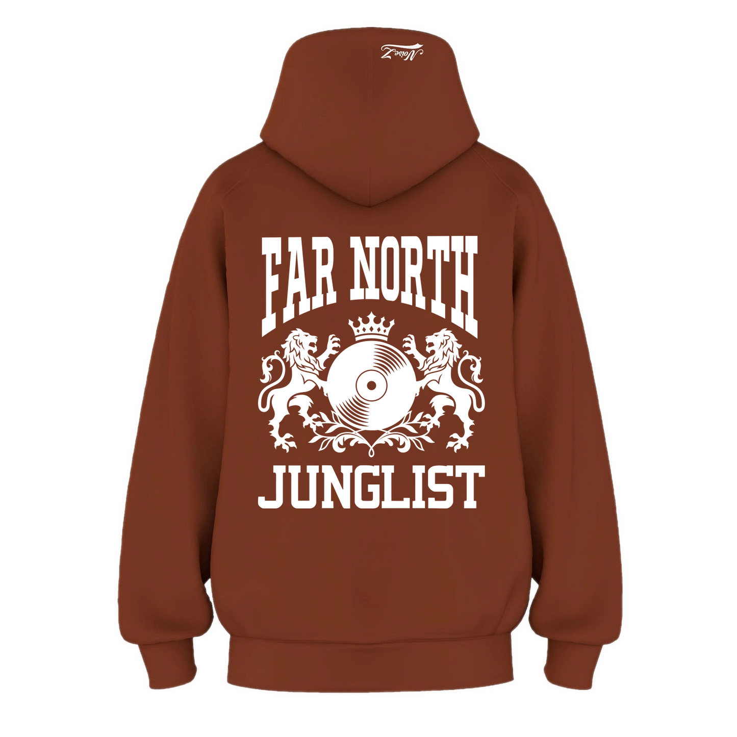 Mens FAR NORTH JUNGLIST Hoodie - Clay (back)
