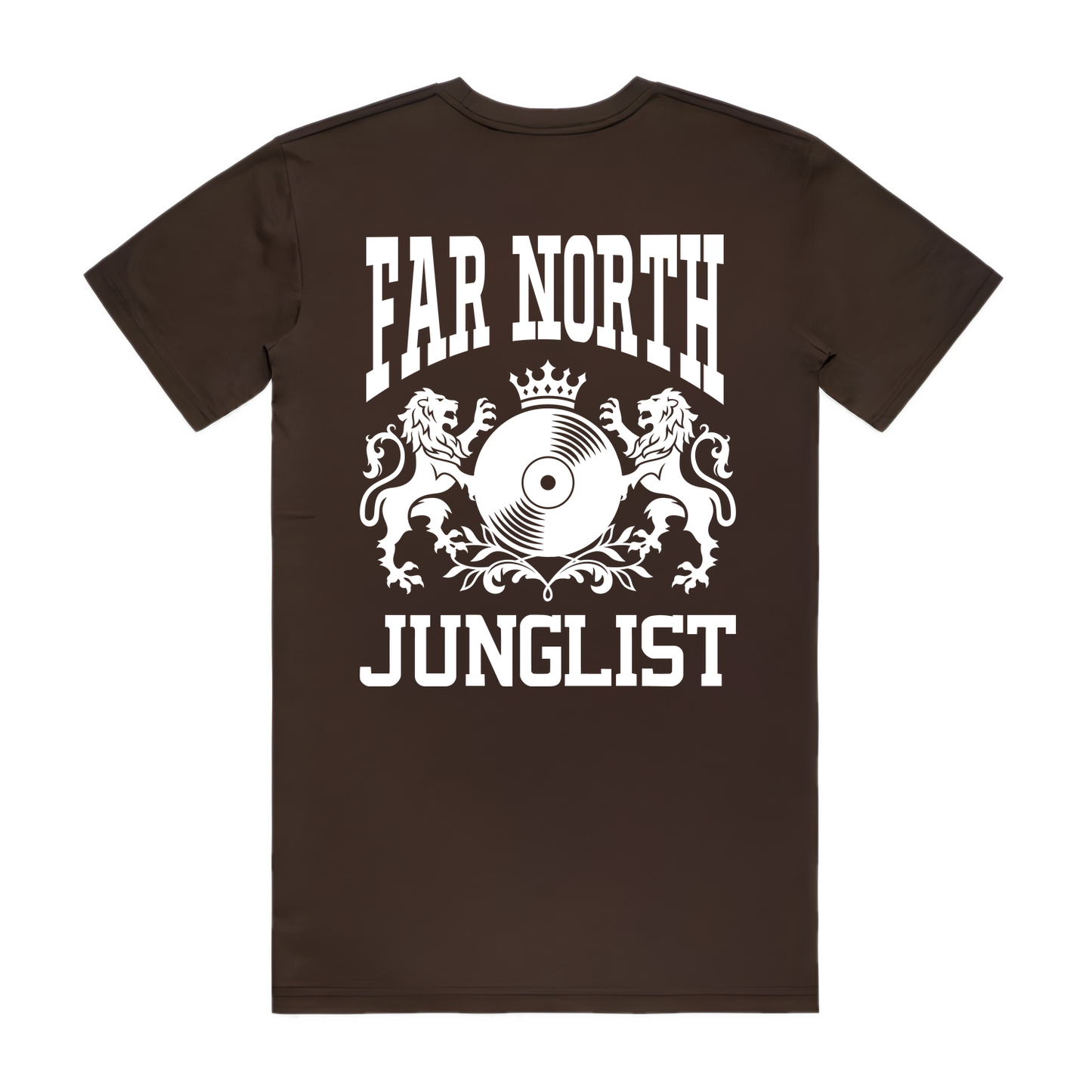 Mens FAR NORTH JUNGLIST Tee - Chocolate (back)