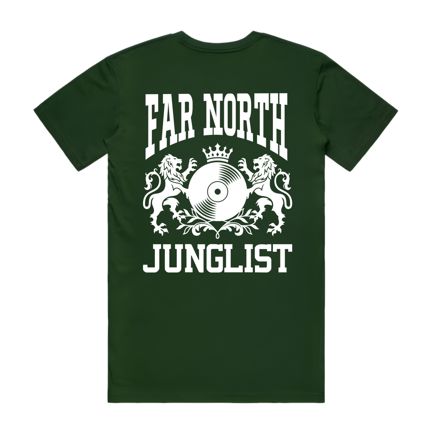 Mens FAR NORTH JUNGLIST Tee - Forest Green (back)