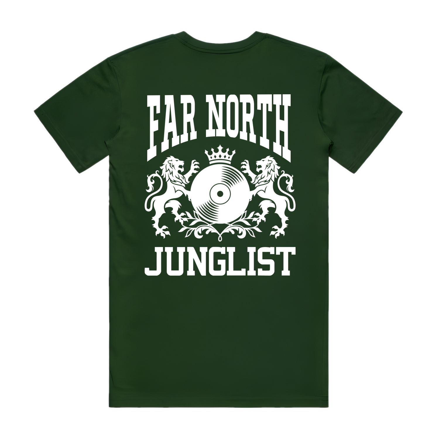 Mens FAR NORTH JUNGLIST Tee - Forest Green (back)
