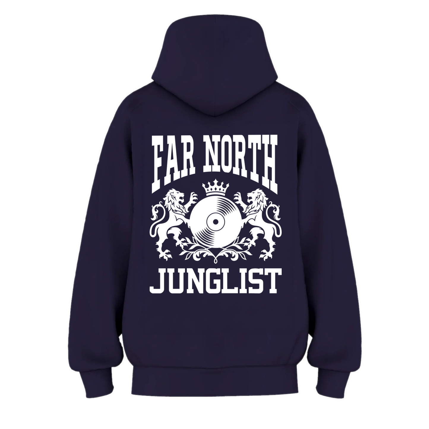 Womens FAR NORTH JUNGLIST Hoodie - Ink Blue (back)