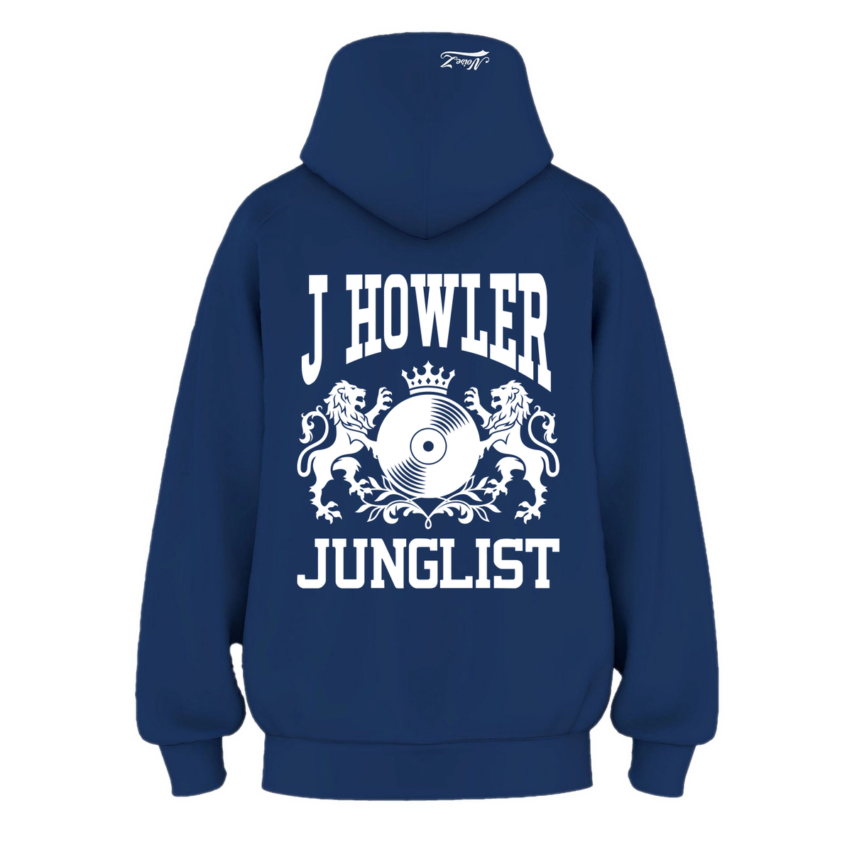 Mens J HOWLER JUNGLIST Hoodie - Cobalt Blue (back)