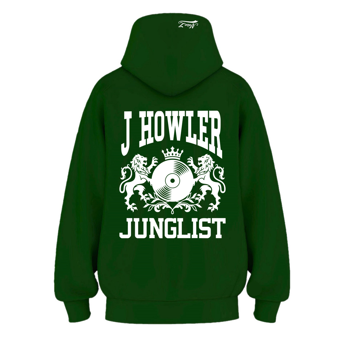Mens J HOWLER JUNGLIST Hoodie - Pine Green (back)