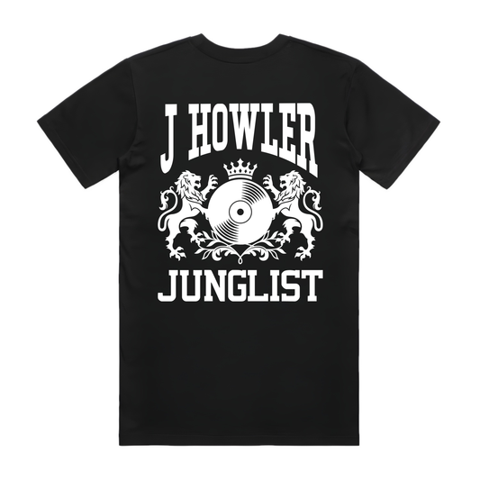 Mens J HOWLER JUNGLIST Tee - Black (back)