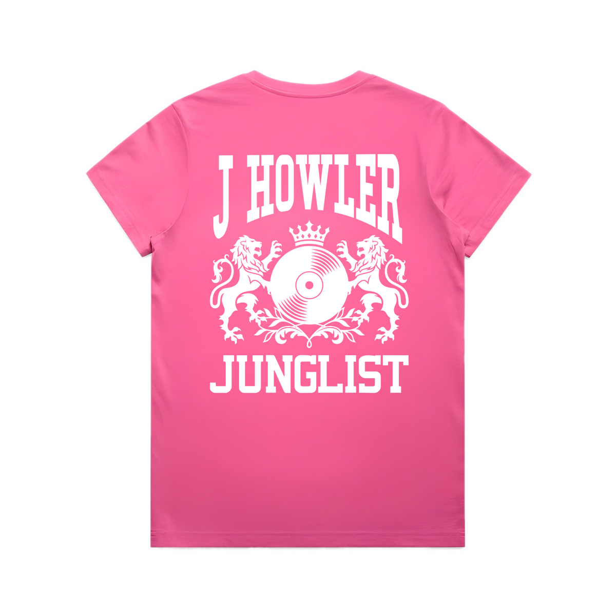 Womens J HOWLER JUNGLIST Tee - Charity Pink (back)